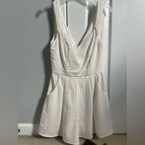White tank romper.